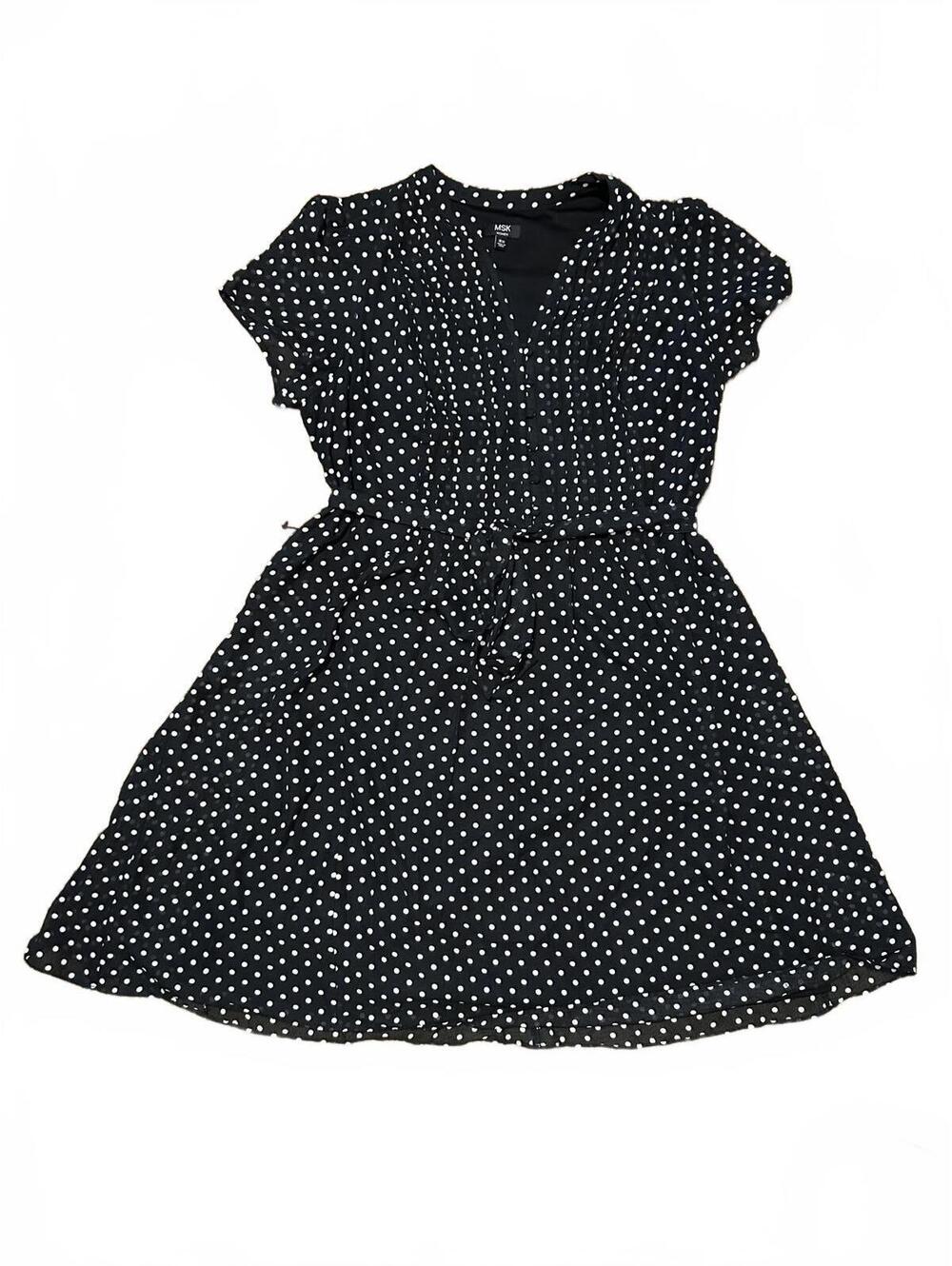 MSK Polka Dot Dress 16W retro pinup doll